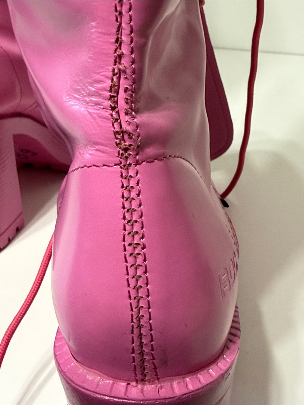 ROC Boots Australia “Lash” Leather Knee-High Lace-Up Platform Boots Rare - Picture 12 of 17